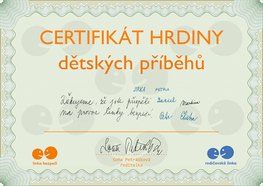 Certifikat darce Linky bezpec2